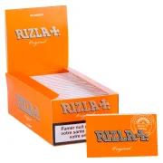 feuille a rouler rizla croix orange original - boite de 25 carnets