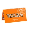 Rizla Orange - Papier à rouler court (petites feuilles) - Carnet de 100 feuilles blanchies sans chlore.