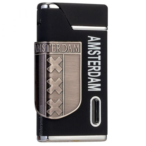 Amsterdam Storm Lighter - Black