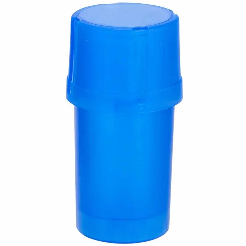 Medtainer : Grinder en plastique 2 en 1 avec boite hermétique pour stocker et conserver la weed broyée.