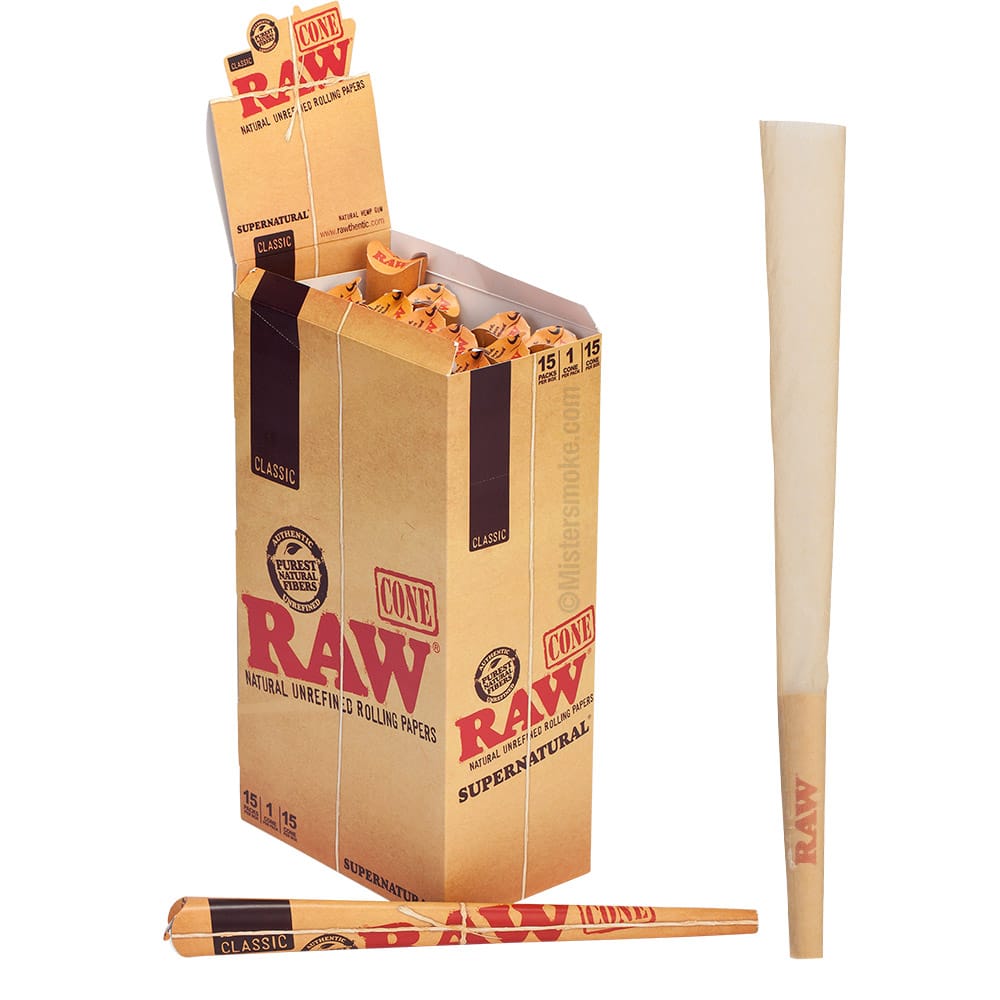 Cartons pré-roulés coniques RAW – Natural Mystic