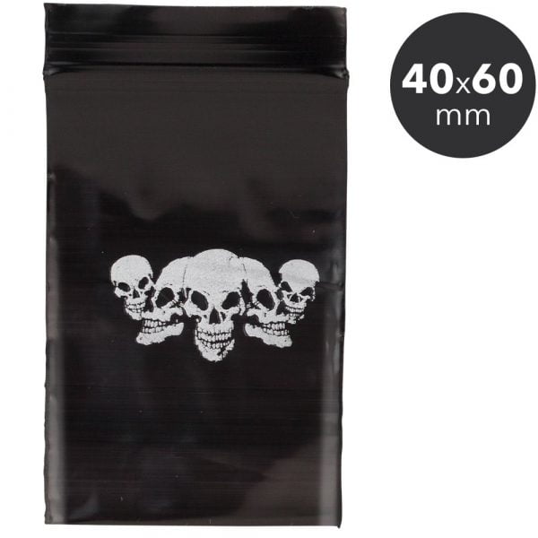 Hermetic Zip bag 40x60 mm - Black