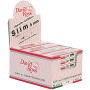 Schachtel mit 24 Packungen mit 10 David Ross Slim-Filtern