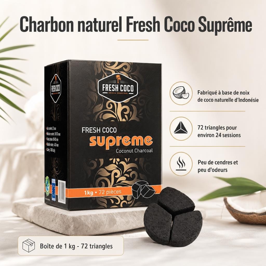 AAA - Charbon naturel Fresh Coco Suprême 1 kg - image-1
