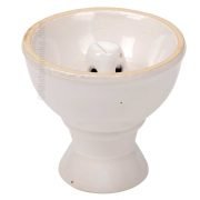 Bowl Hookah  ceramic vortex - White