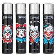 Boite de 48 briquets Clipper Décorés - Horror clown