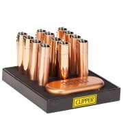 Schachtel mit 12 Metall-Clippern mit Display - Roségold