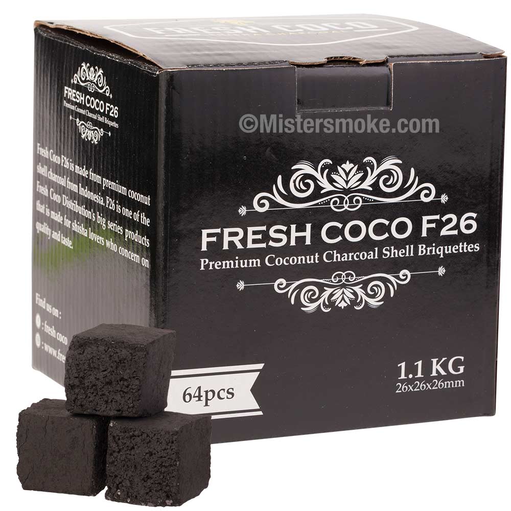 fresh coco f26 c26 26mm charbon naturel cube