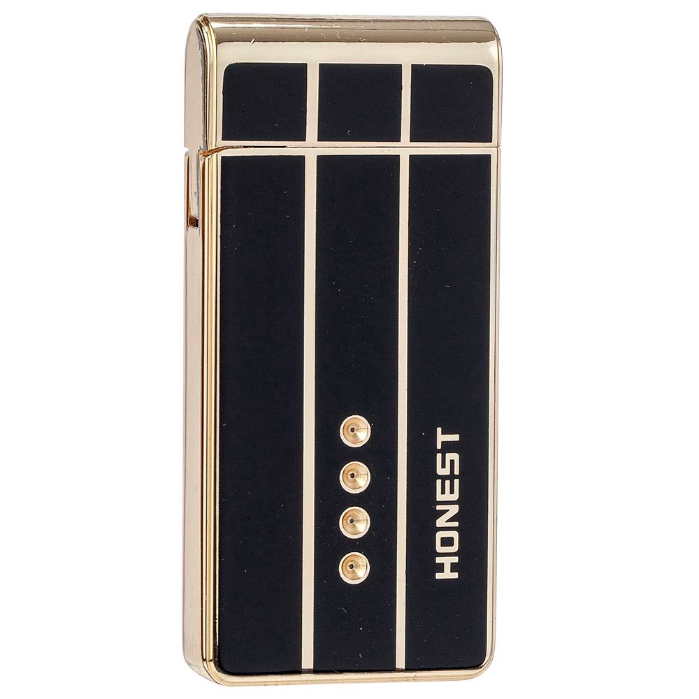 Briquet double arc électrique Vintage - Noir