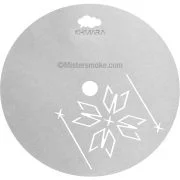 Edelstahlplatte V2A Khmara - Blume