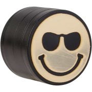 Metallschleifer 4 Teile 50 mm Smiley - Smiley-Brillen
