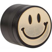 Grinder métal 4 parties 50 mm Smiley - Smiley Noir&Or