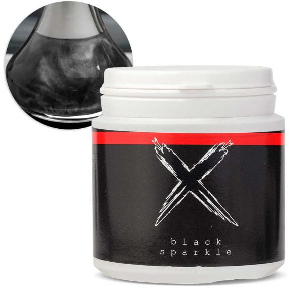 Colour Hookah metallic effect Sparkle - Black