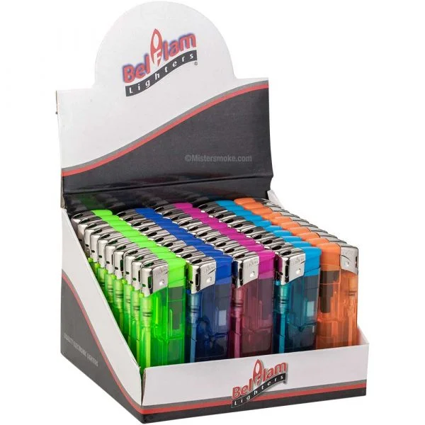 Box of 50 Colorfun electronic lighters