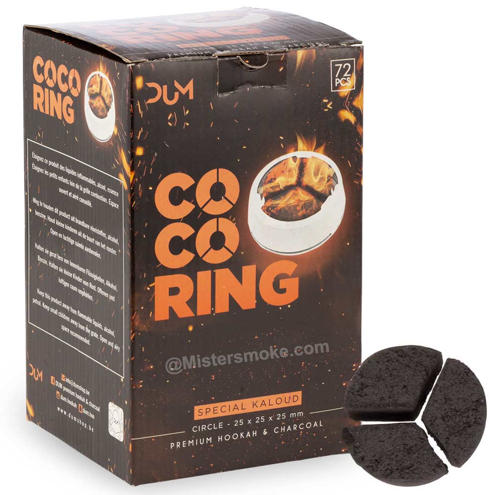 Charbon naturel chicha triangle DUM Ring