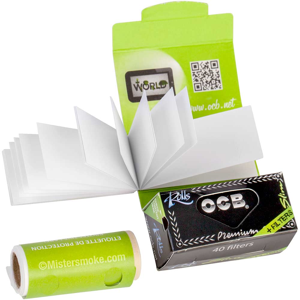 Roll OCB slim + tips, Feuilles en rouleau