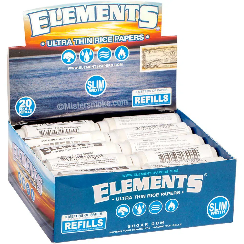 Boite de 20 recharges Rolls Refills Slim Elements