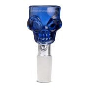 Glas-Bong-Hülse - skull- heiseinberg - Blau