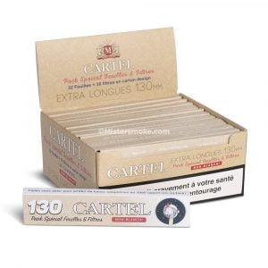 Boite de 24 carnets slim + tips natural Cartel