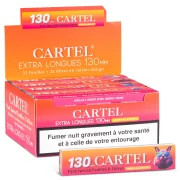 Boite de 50 carnets de feuilles slim extra longues et non blanchies de la marque CARTEL