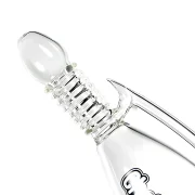 Le bang en verre original en forme de flingue