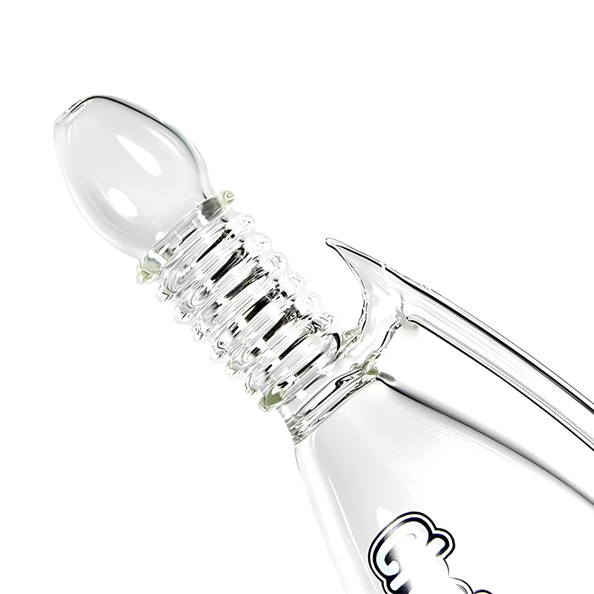 Le bang en verre original en forme de flingue