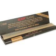 black raw papier à rouler slim king size naturel