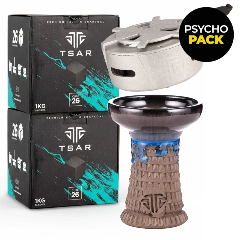 Pack Docteur Chicha : Le pack essentiel pour tout amateur de narguilé avec foyer, système de chauffe type kaloud et charbon naturel.