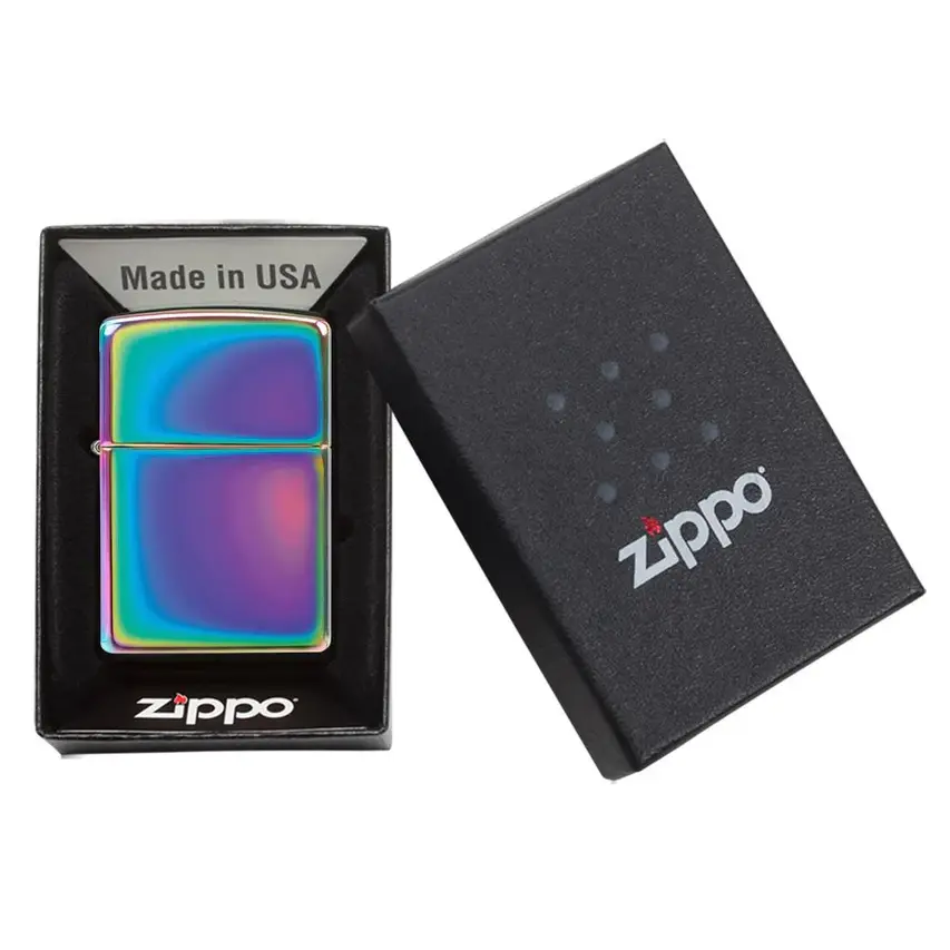 Zippo Spectrum, un beau briquet essence original Zippo, livré dans un étui cadeau.