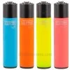 lot de 4 briquets clipper soft touch