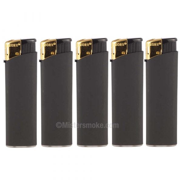 lot de 5 briquets zorr black/gold