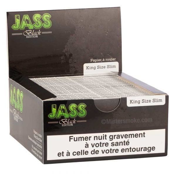 boîte de 25 carnets de feuilles king size slim jass