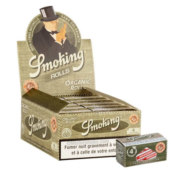 box of 24 smoking rolls organic