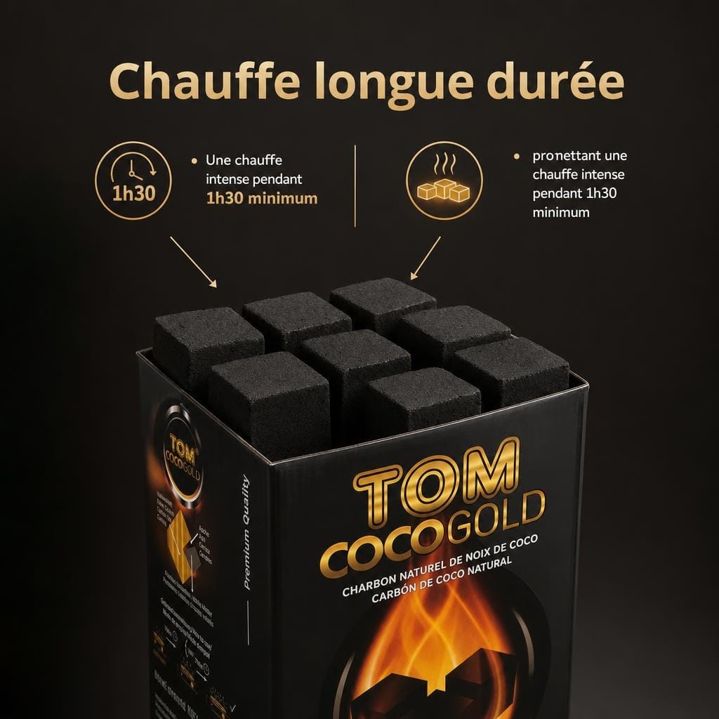 AAA - Charbon naturel Tom Cococha Gold 1 kg - image-3