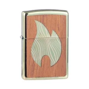 Briquet Zippo bois et laiton - Woodchuck
