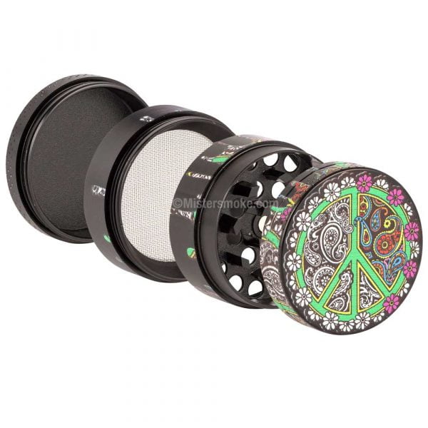 grinder metal ragga peace and love 42 mm