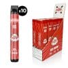 boite de 10 chichas électroniques jetables dum puff