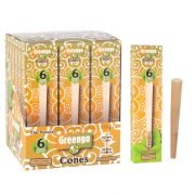 box of 21 pre-rolled cones greengo 1 1/4