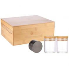 Boite de rangement complète avec grinder + pots de conservation