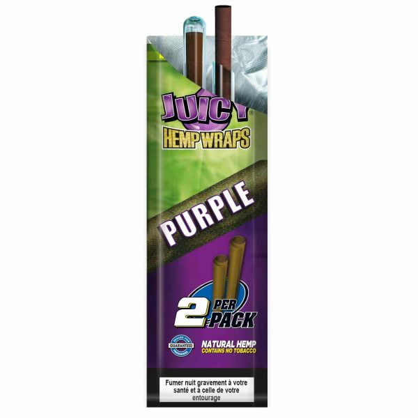 Blunt Juicy Hemp Wraps Original Raisin - Feuilles de blunt au chanvre aromatisées