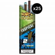 Boite de 25 sachets de Blunt Juicy Hemp Wraps Tropical