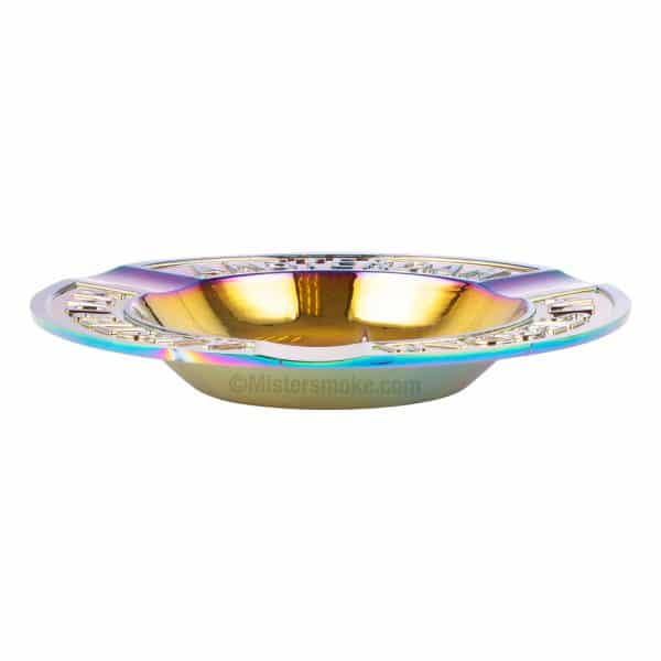 rainbow leaf metal ashtray