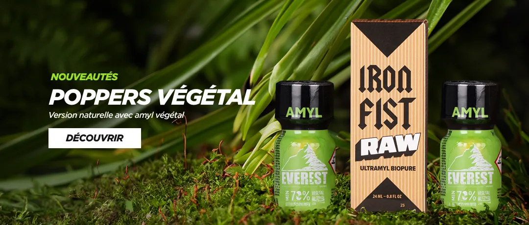 poppers vegetal : iron fist raw, everest green