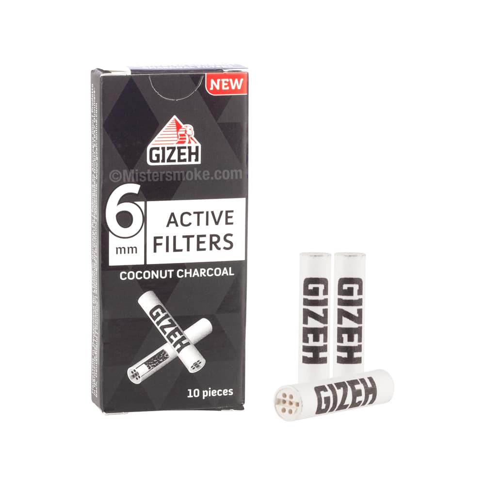 Filtre Gizeh Slim au Charbon Actif 6mm - MajorSmoker