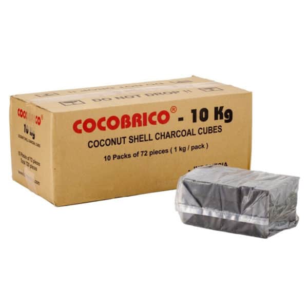 charbon chicha naturel cocobrico display 10 kgs