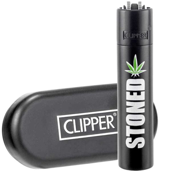 metal clipper lighter with case