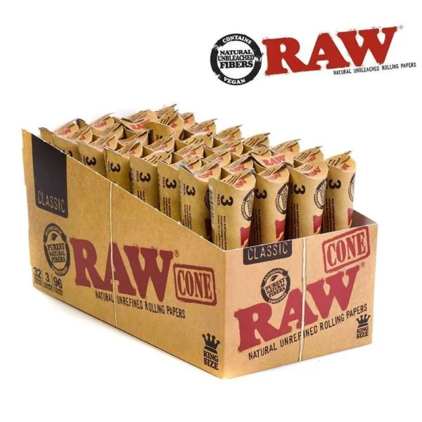 Raw King size pre-rolled cones