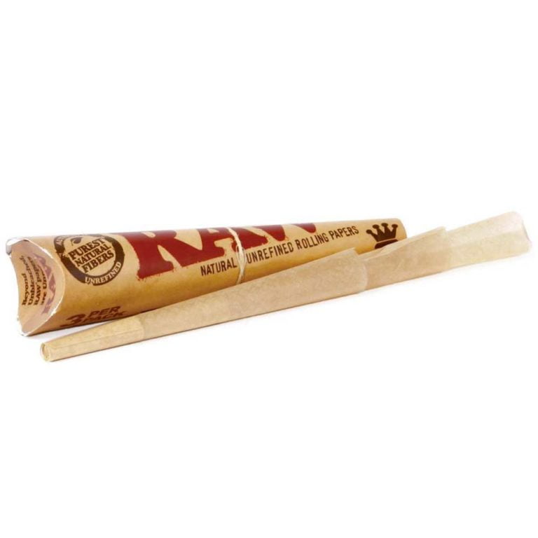 Lot De 6 Cônes Pré-roulés King Size RAW + Boîte Métal Et Tisonnier - Fabriqué En UE