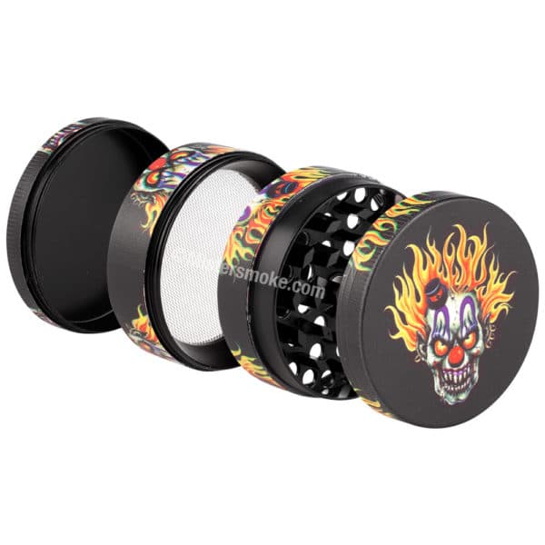 grinder 4 parts clown skull