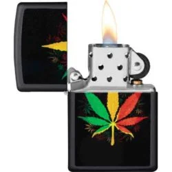 Authentique briquet Zippo Premium-Rasta Cannabis Design-VapeXcape Regina -  Vapexcape Vape SuperStore-Vape & Bong Shop